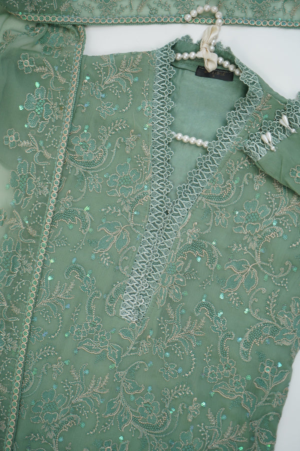 Tehwar - V3 - Luxury Chiffon Suit with Chiffon Dupatta - Ready to Wear